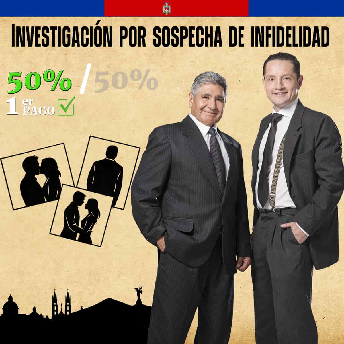Investigación en Quito por sospecha de infidelidad Pago Inicial